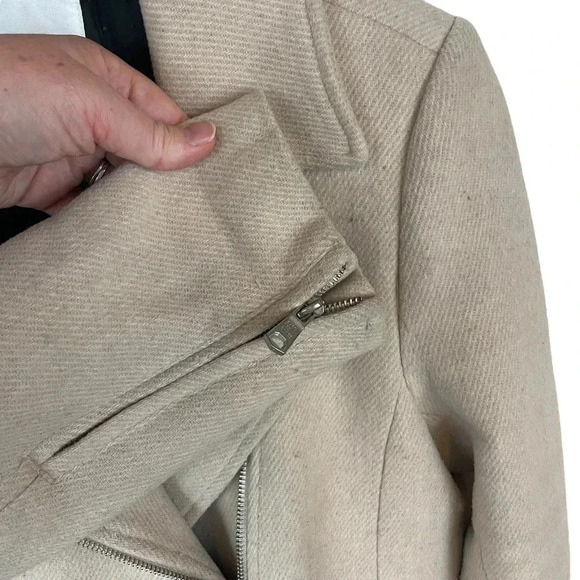 Avec les  Filles Moto Twill Wool Blend Coat - Picture 5 of 14